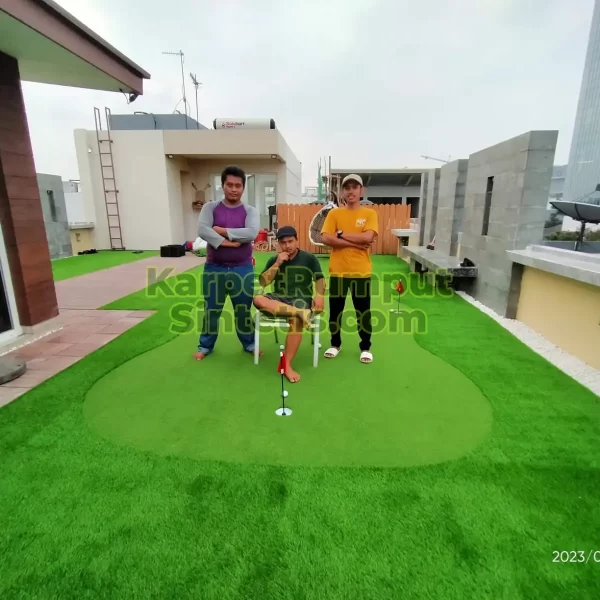 Rumput Lapangan Mini Golf - Karpet Rumput Sintetis 4